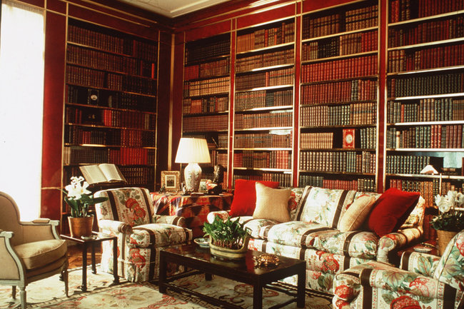 Albert Hadley\'s Astor Library (Feliciano for NY Times)