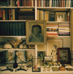 Detail of Diana Vreeland's Library